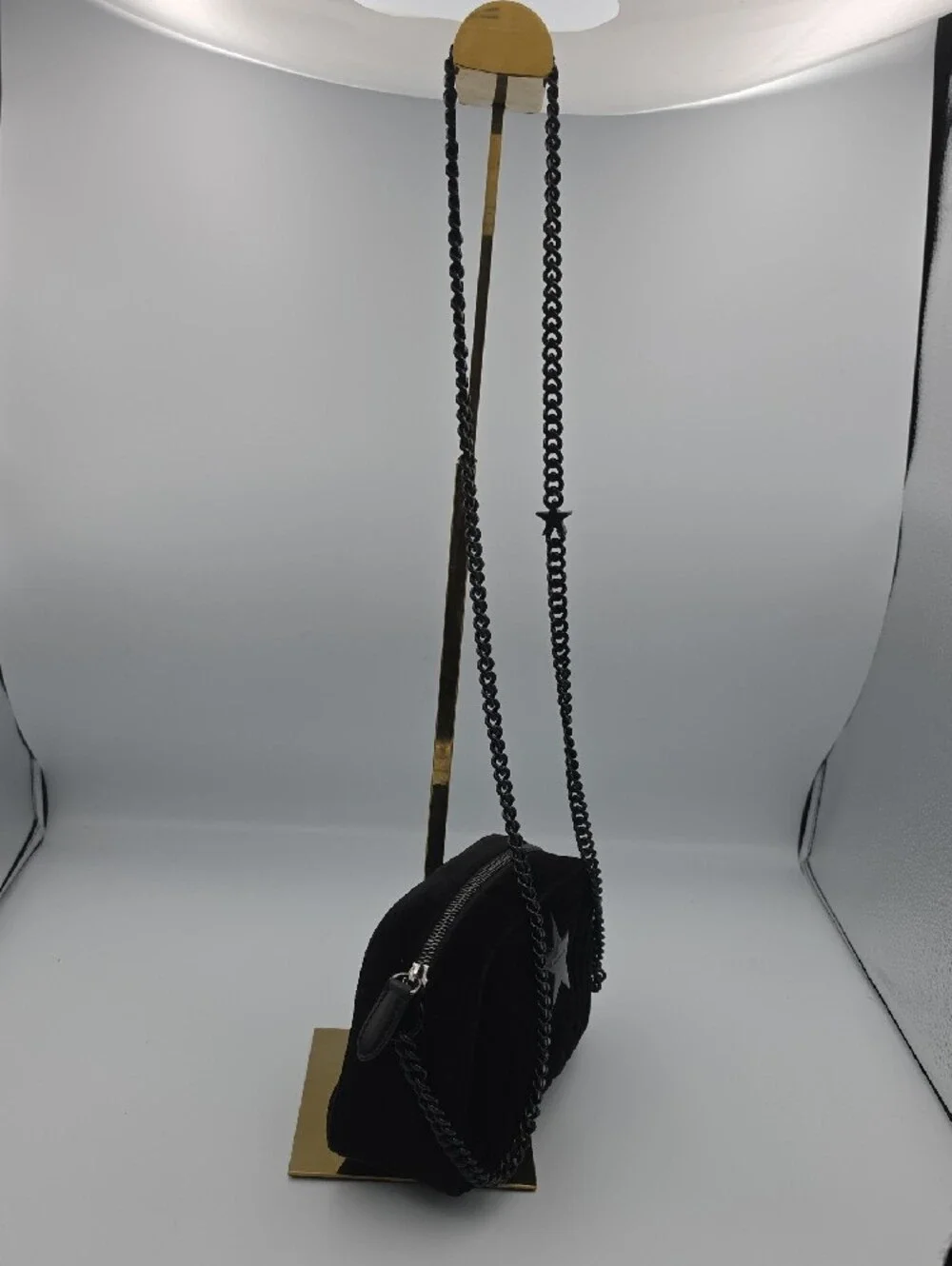 Stella McCartney Black Crossbody Bag with Star Detail